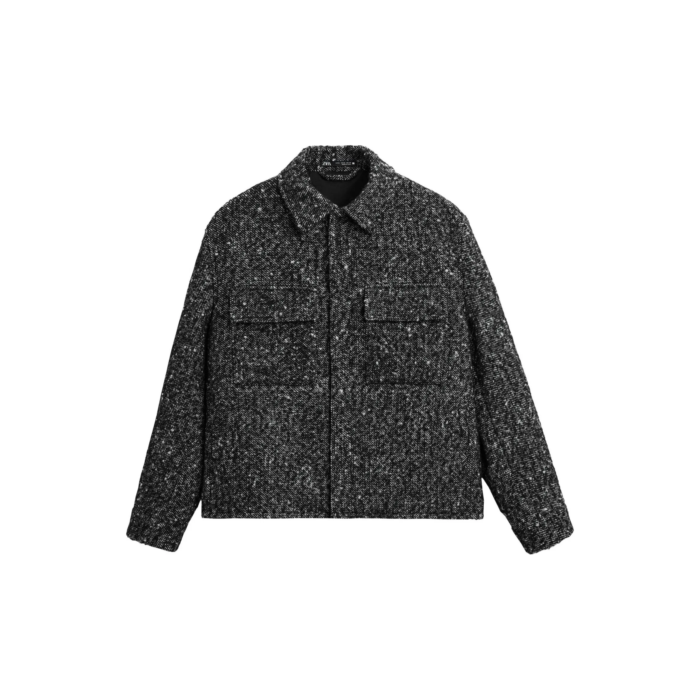 ZARA Jackets & Coats Men's Black/White