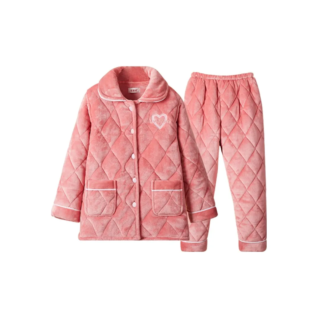 H YXIANG Пижамный комплект женский арбузно-розовый красный