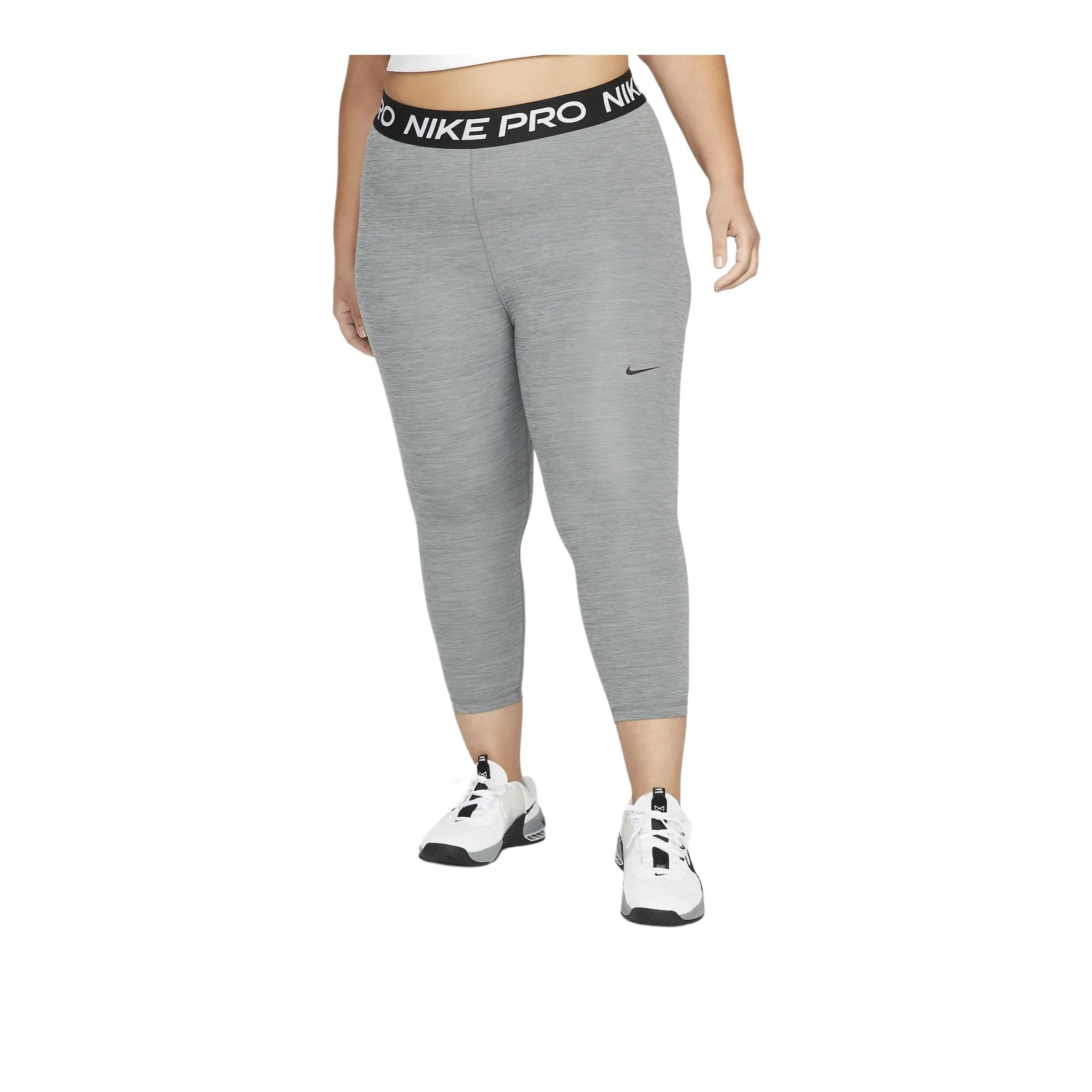 Nike Pro Women's Mid-Rise Crop Leggings Plus Size