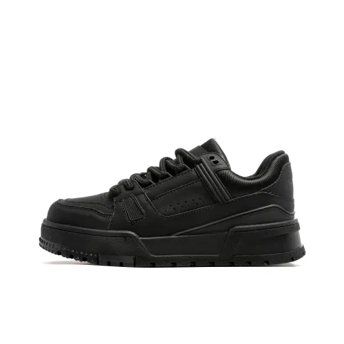 Hong Kong Meng Кроссовки для скейтбординга Low Top Черные Унисекс