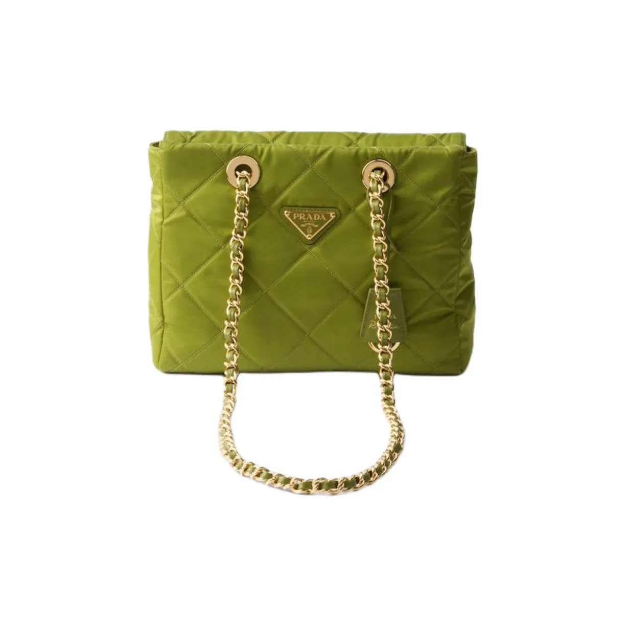 PRADA Re Edition Fabric Tote Bag, Shopping Bag, Crossbody Bag, Shoulder Bag Women's Ivy Green