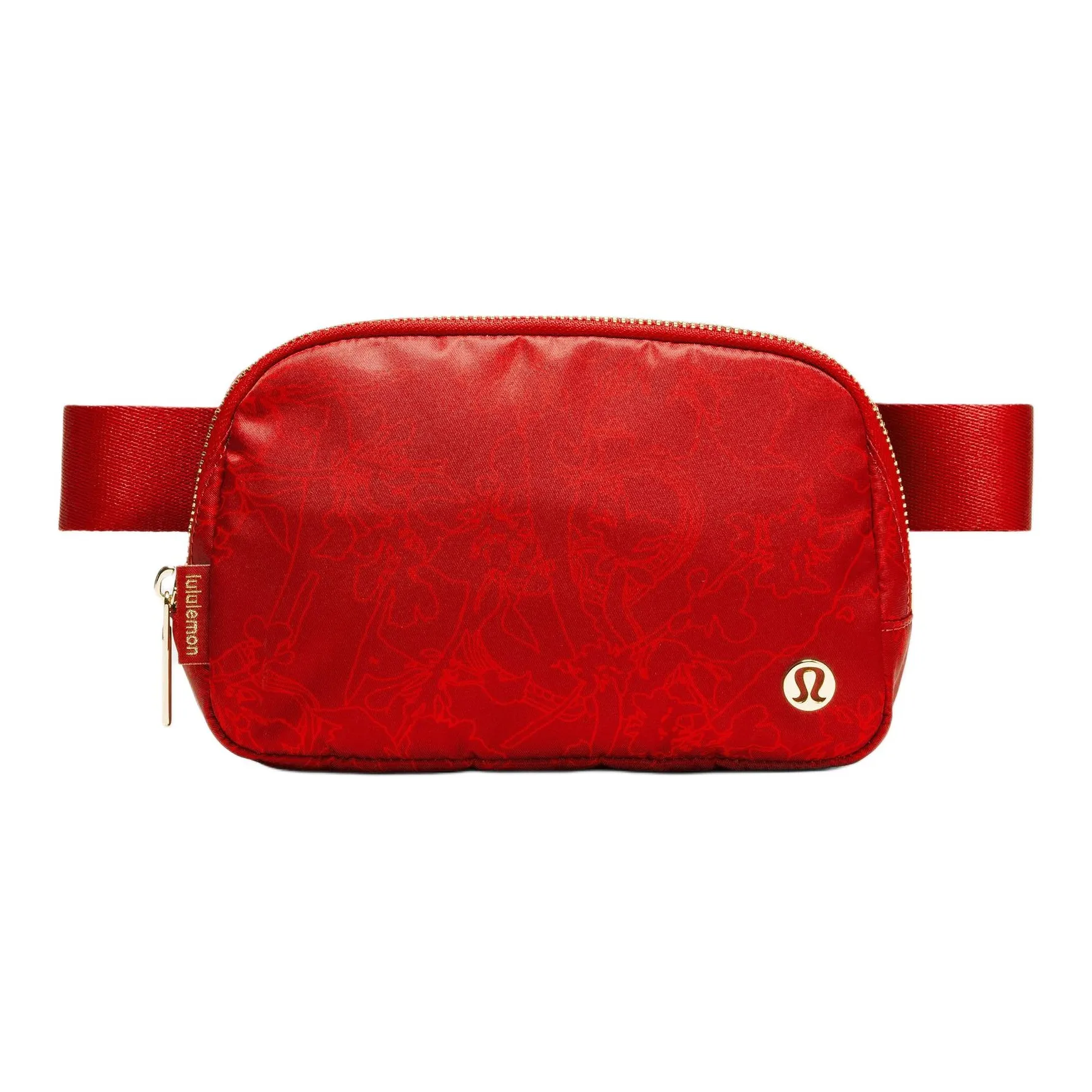 Lululemon Everywhere Polyester Fanny Pack Unisex Dark Red