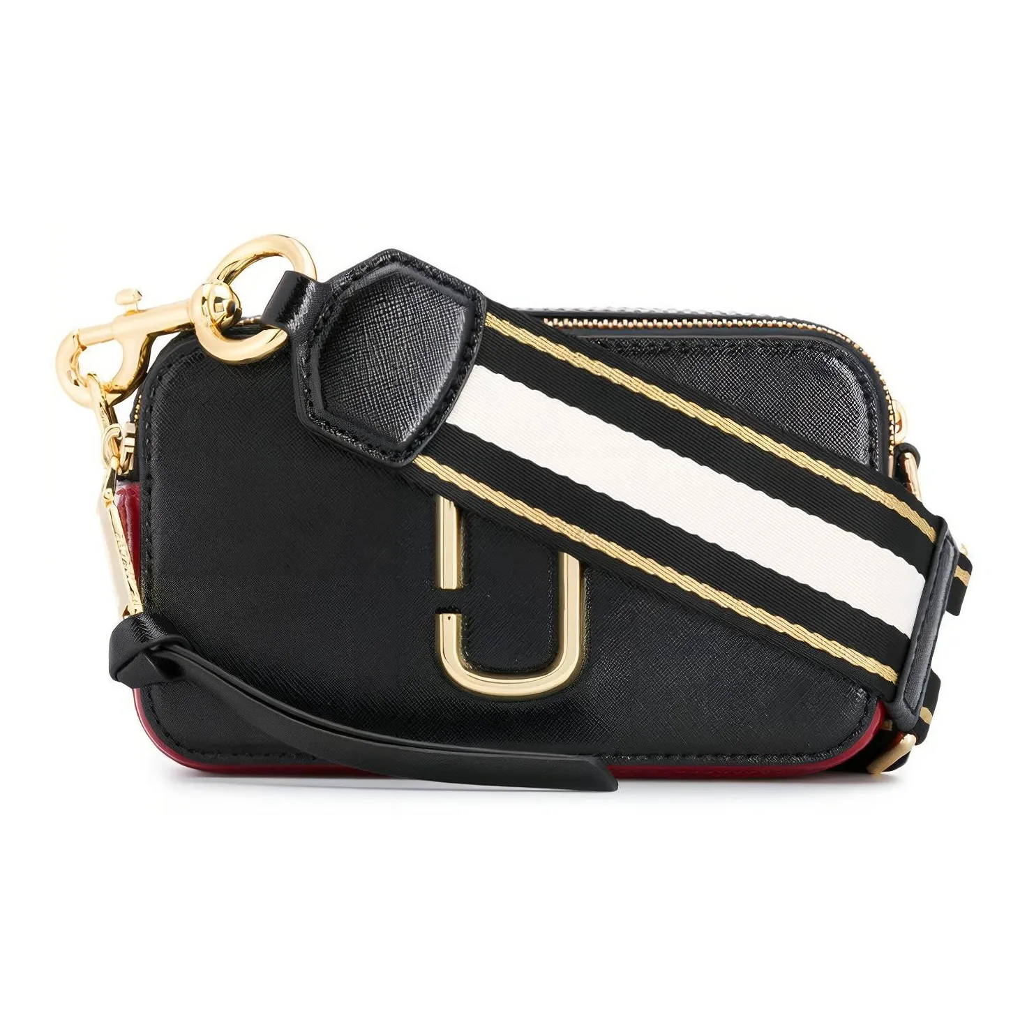 MARC JACOBS Snapshot Кожа Camera Сумка Маленькая Квадратная Сумка Сумка через плечо Женская Черная