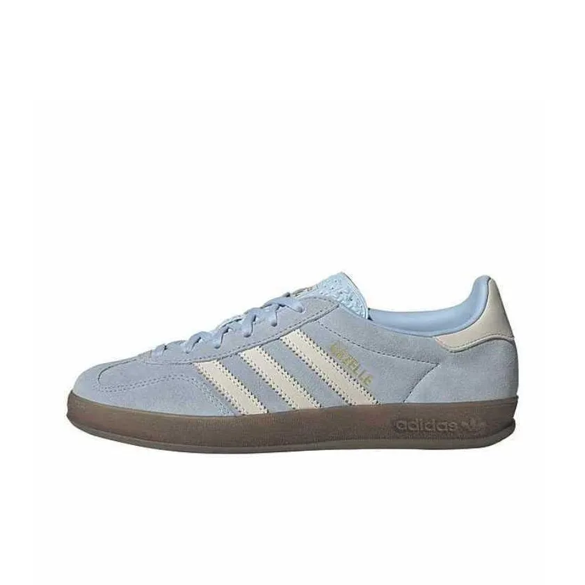 Adidas Originals Gazelle Устойчивый к истиранию Низкий Топ Casual Женский Синий Белый
