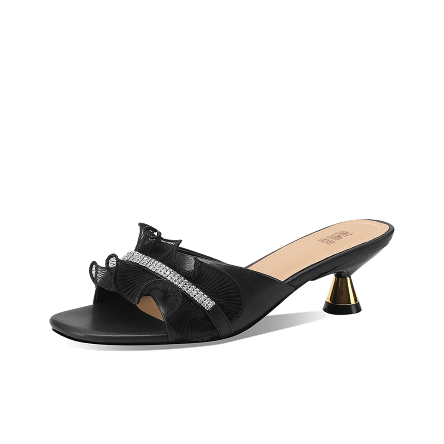 XICUNMINGWU Шлепанцы Женские Черные