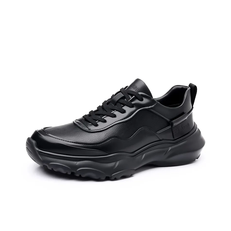 EMINU Повседневный Низкий Топ Черный Мужской