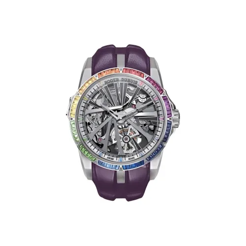 Roger Dubuis Автоматический Механический Movement Мужские Часы 'Супер Watch' Серия Часы 45 мм с Вырезом