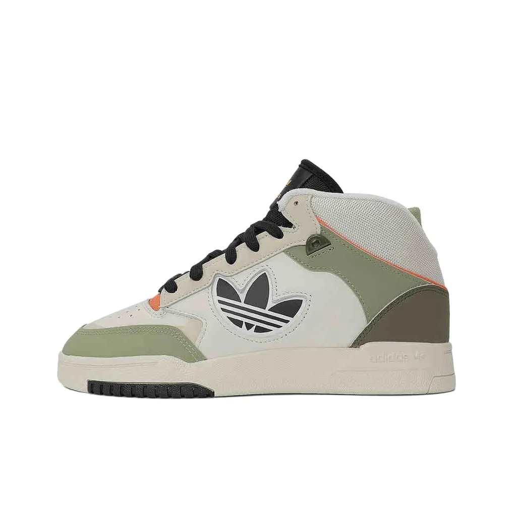 Adidas Originals DROP STEP XL 2,0 Slip-on Легкие Высокие Кроссовки для скейтбординга Унисекс Белый Зеленый