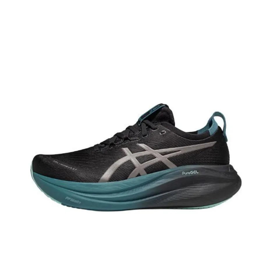 Asics GEL NIMBUS 27 Abrasion Resistant Breathable Low Top Long Distance Running Marathon Running Shoes Men's Black