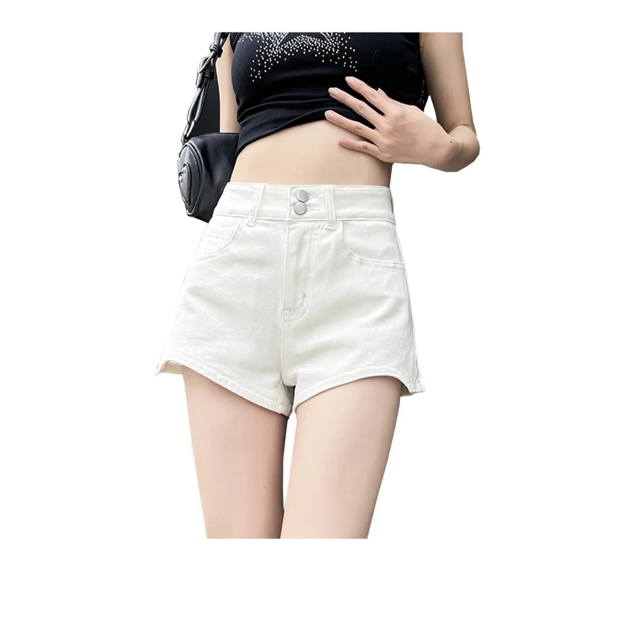 Concubine Zhu Denim Shorts Women's White