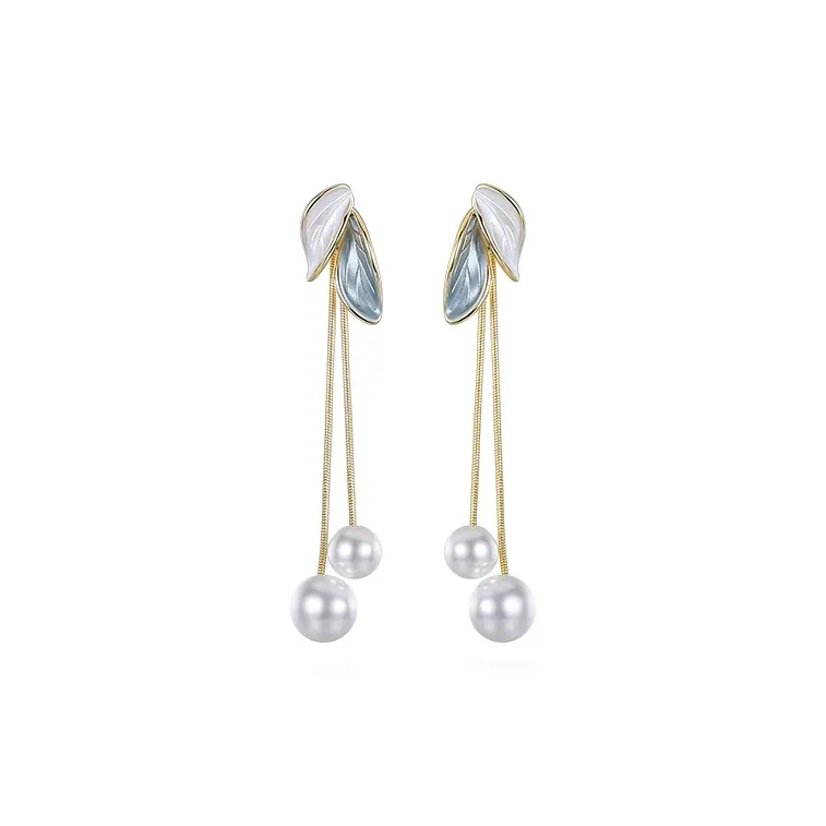 NATURALLYJOJO Жемчужная раковина Серьги Женские Белые