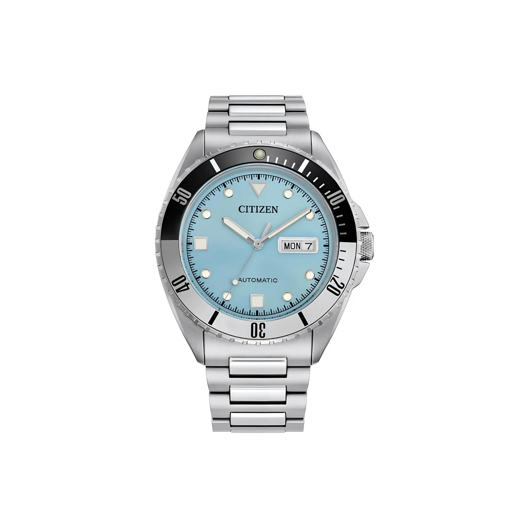 CITIZEN Automatic Mechanical Movement Stainless Steel Strap Watch 42mm Men's Watches Blue Dial