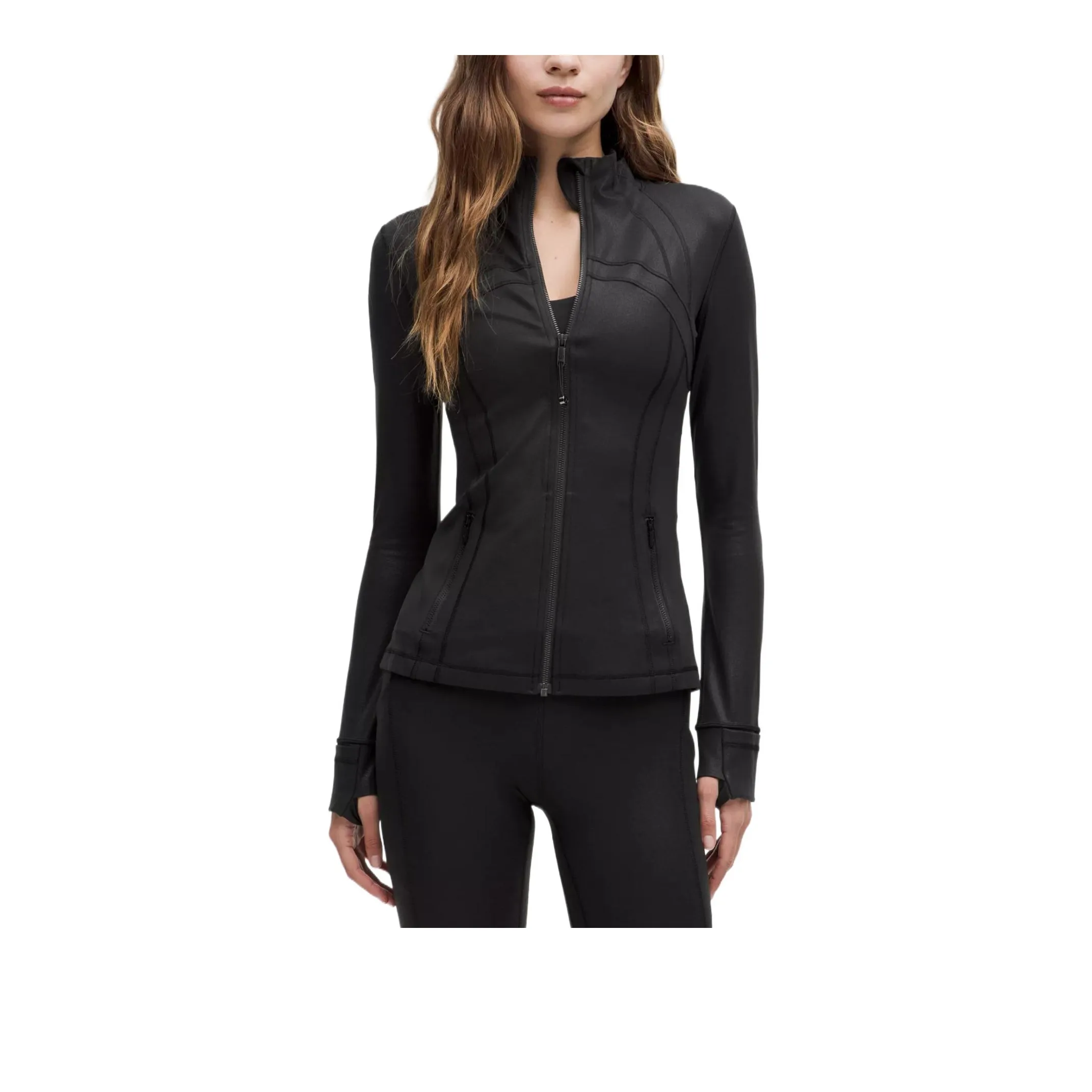 Lululemon Define Filippi jacket Women's Aluminum Foil With Black Print