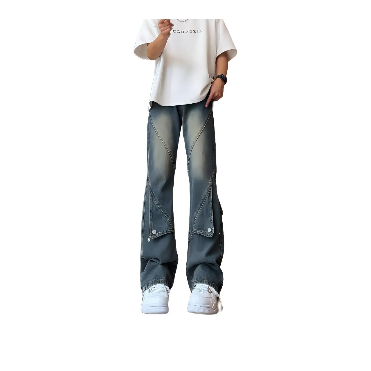 RAMPAGE Workwear Jeans Unisex Classic Black And Blue