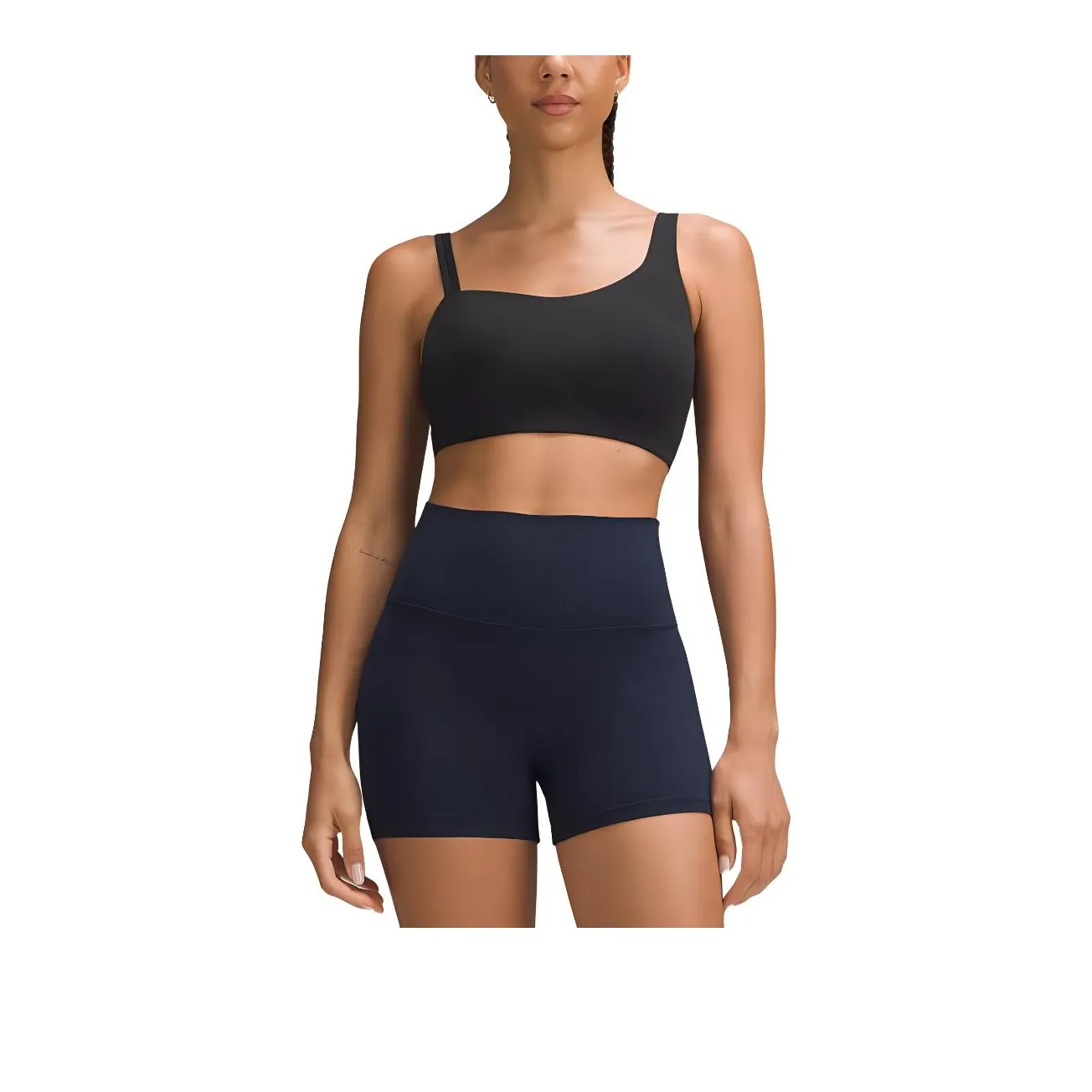 Lululemon Asymmetrical Soft Foam Cup Bra Light Support Sports Underwear Women's