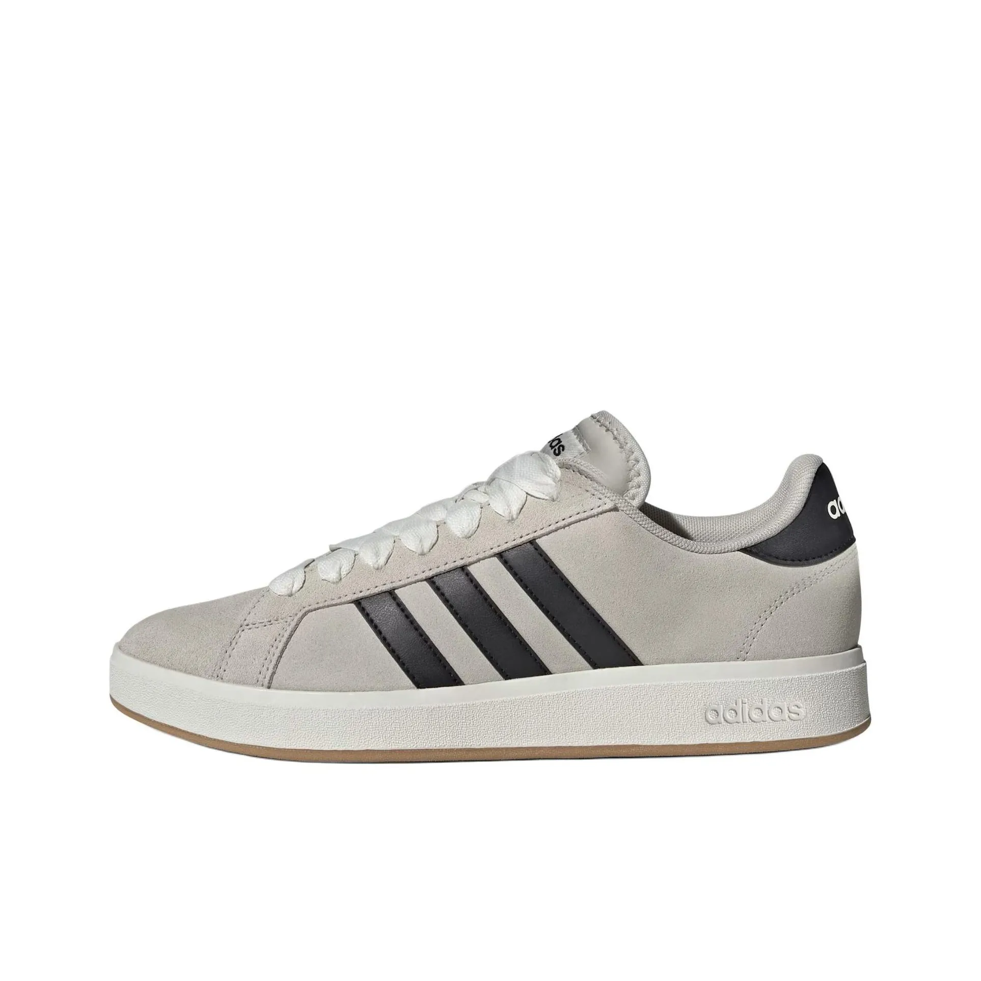 Adidas Grand Court Base 00s Abrasion Resistant Low Top Skateboard Shoes Men's Gray Brown