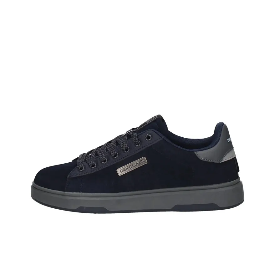 ENRICO COVERI Low Top Skateboard Shoes Men's Navy Blue