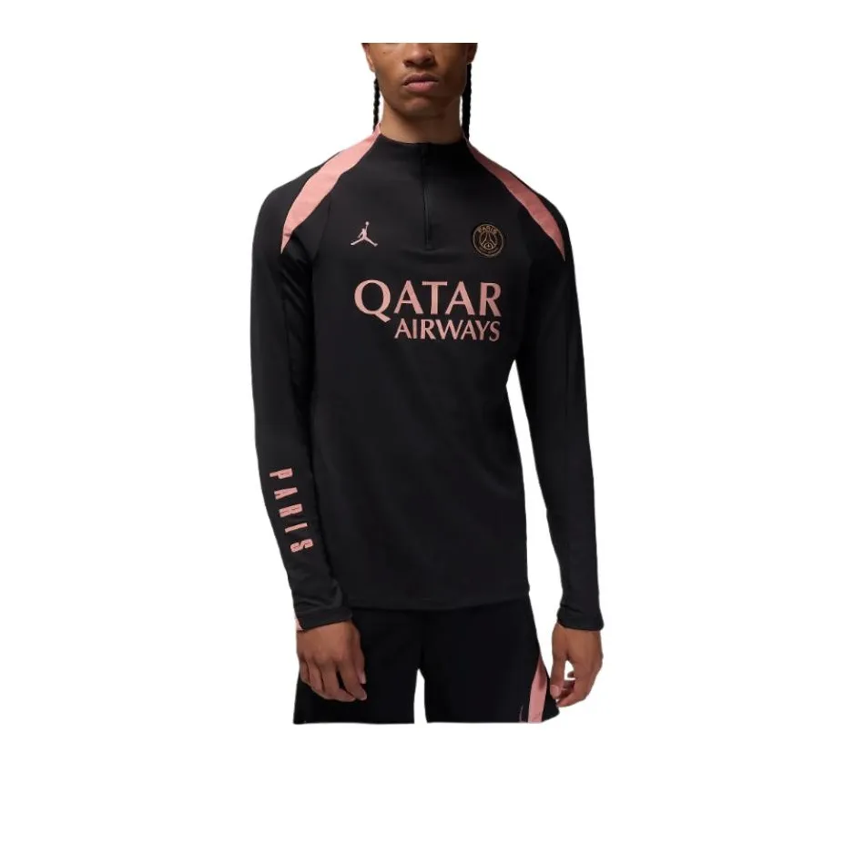 Jordan Paris Saint GermainDri FIT Football FW24 Strike Third Soccer Jerseys Men's Black