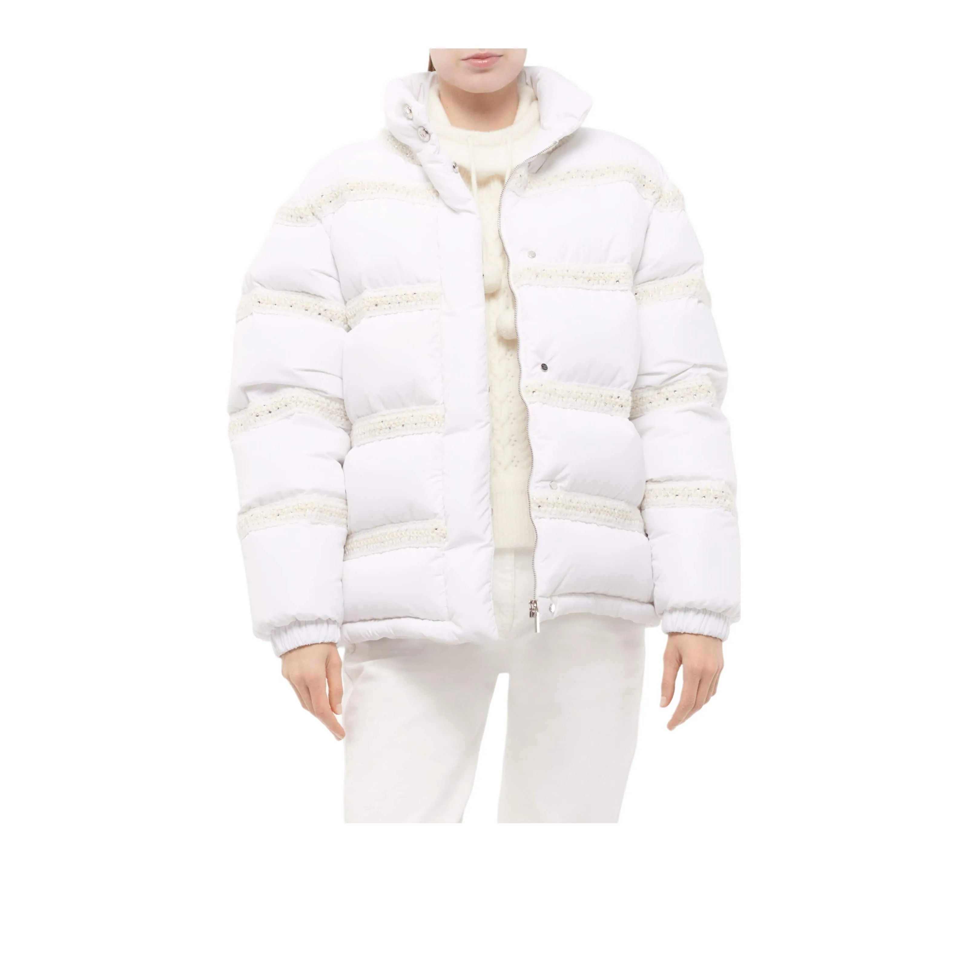 CHANEL COCO NEIGE Series FW24 Down Jacket Women's White