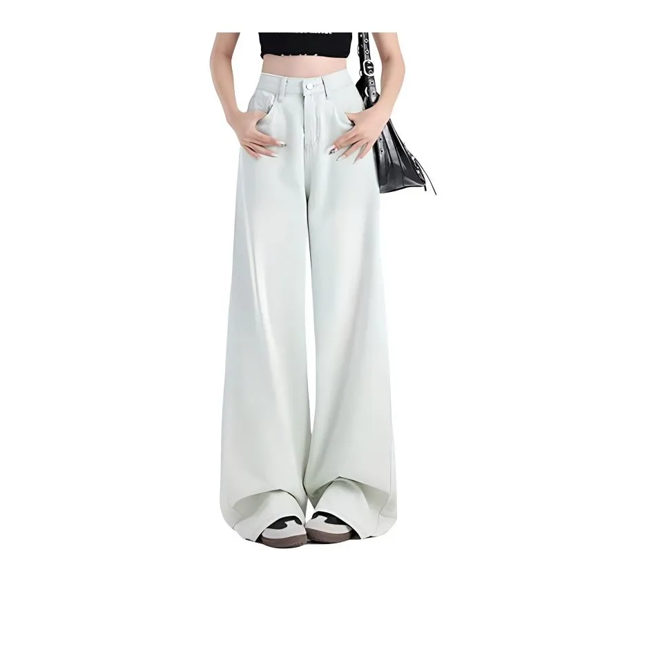 YINLEI Jeans Women's Cream Apricot