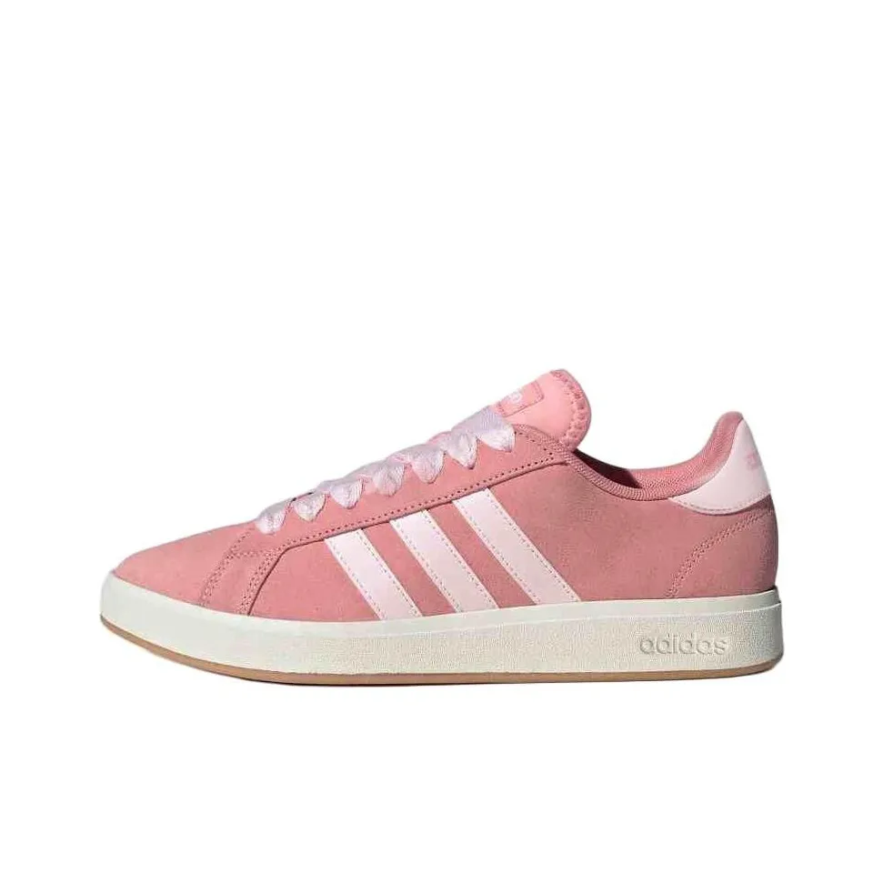 Adidas Grand Court Base 00s Skateboard Shoes Unisex Low Top Pink