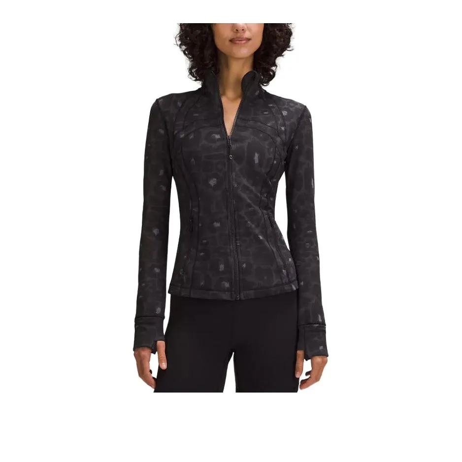 Lululemon Define Jacket Jackets & Coats Women's Black Leopard Print