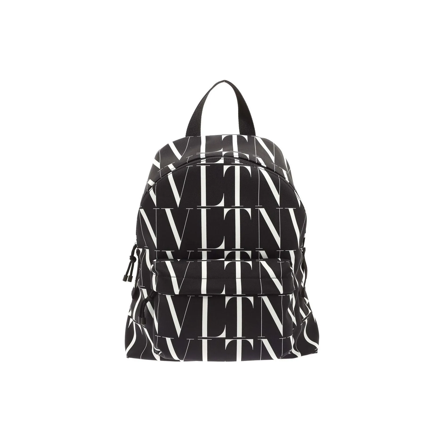 Valentino Nylon Fabric Backpack Unisex Black