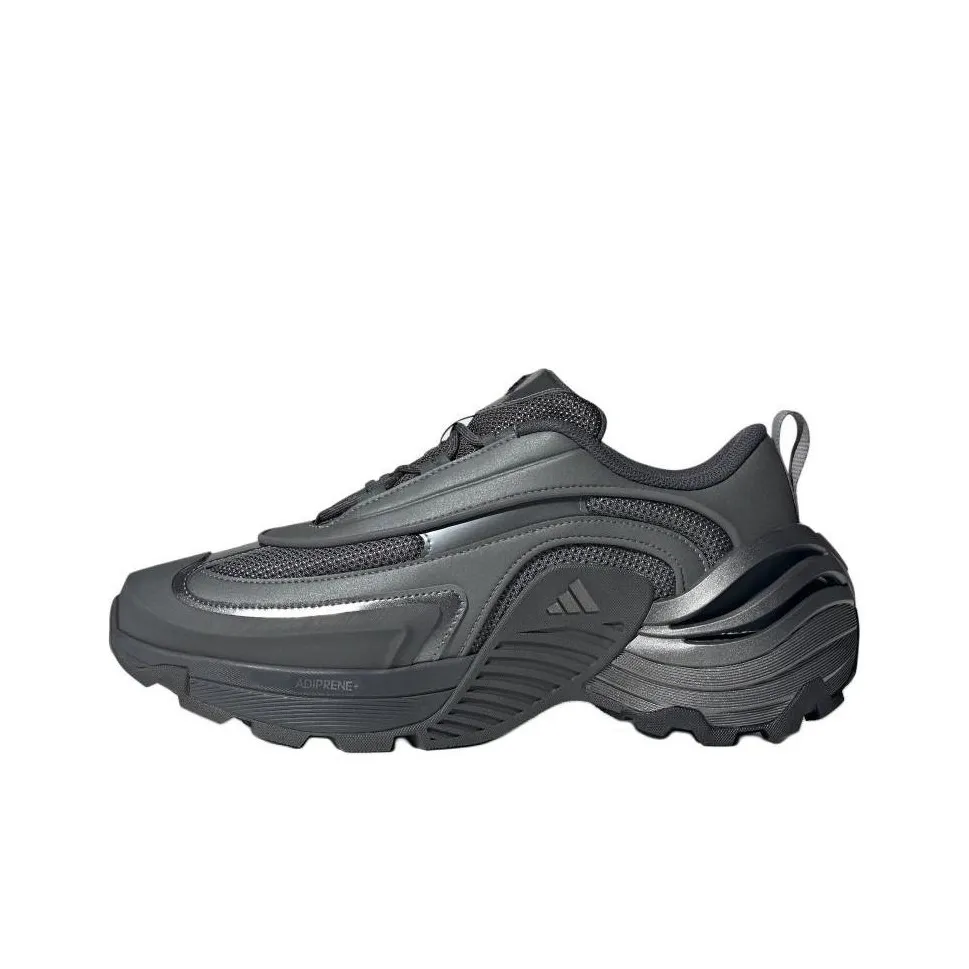 Adidas Wonder Runner Low Топ Беговые кроссовки Унисекс Темно-серый