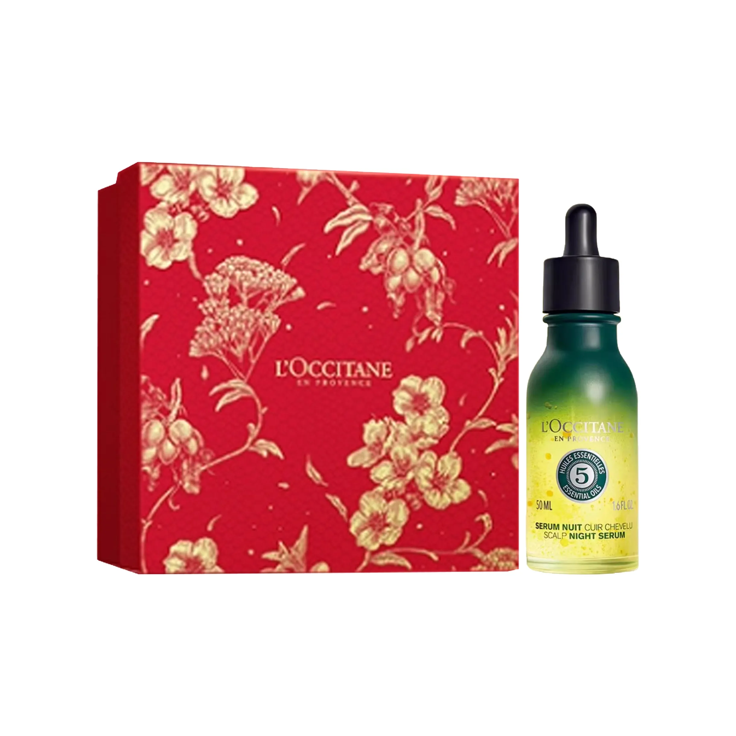 L'OCCITANE New Year Limited 5 в 1 Травяной Eau DE Parfum Scalp Night Сыворотка Успокаивающий 50 мл