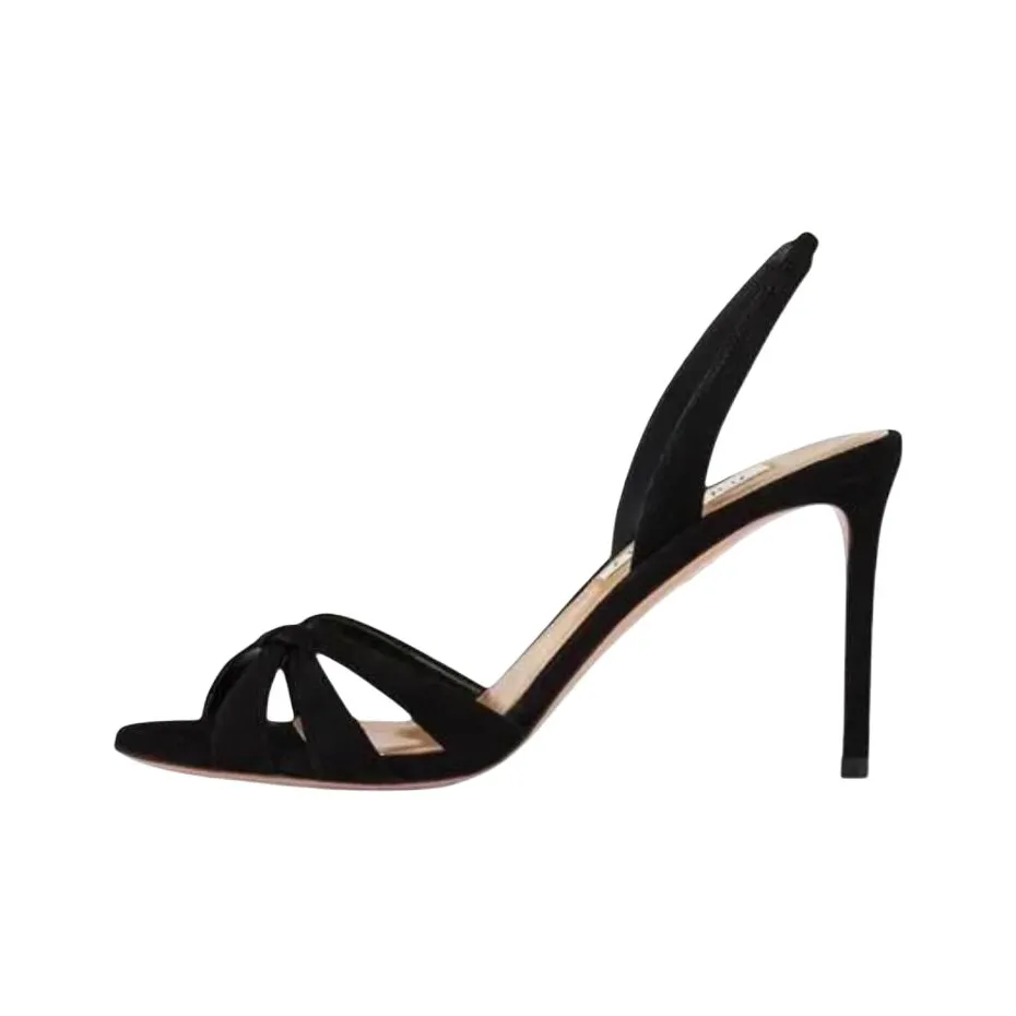 AQUAZZURA Tati One Strap Sandals 8.5cm Women's Black