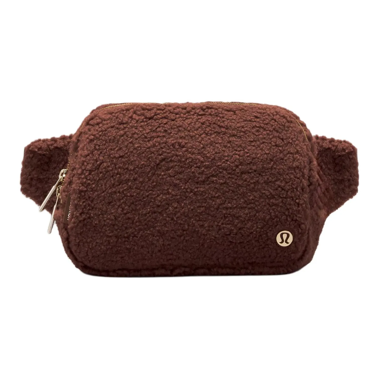 Lululemon Polyester Sling Bag Fanny Pack Large Size Women's Earth Brown & Gold