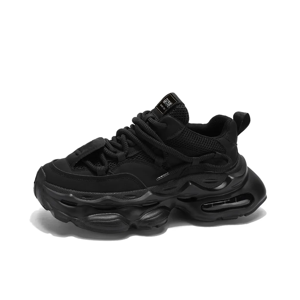 Budding Bear Slip-resistant Abrasion-resistant Lightweight Увеличивающий высоту Низкий Топ Тяжелая подошва Кроссовки Мужские