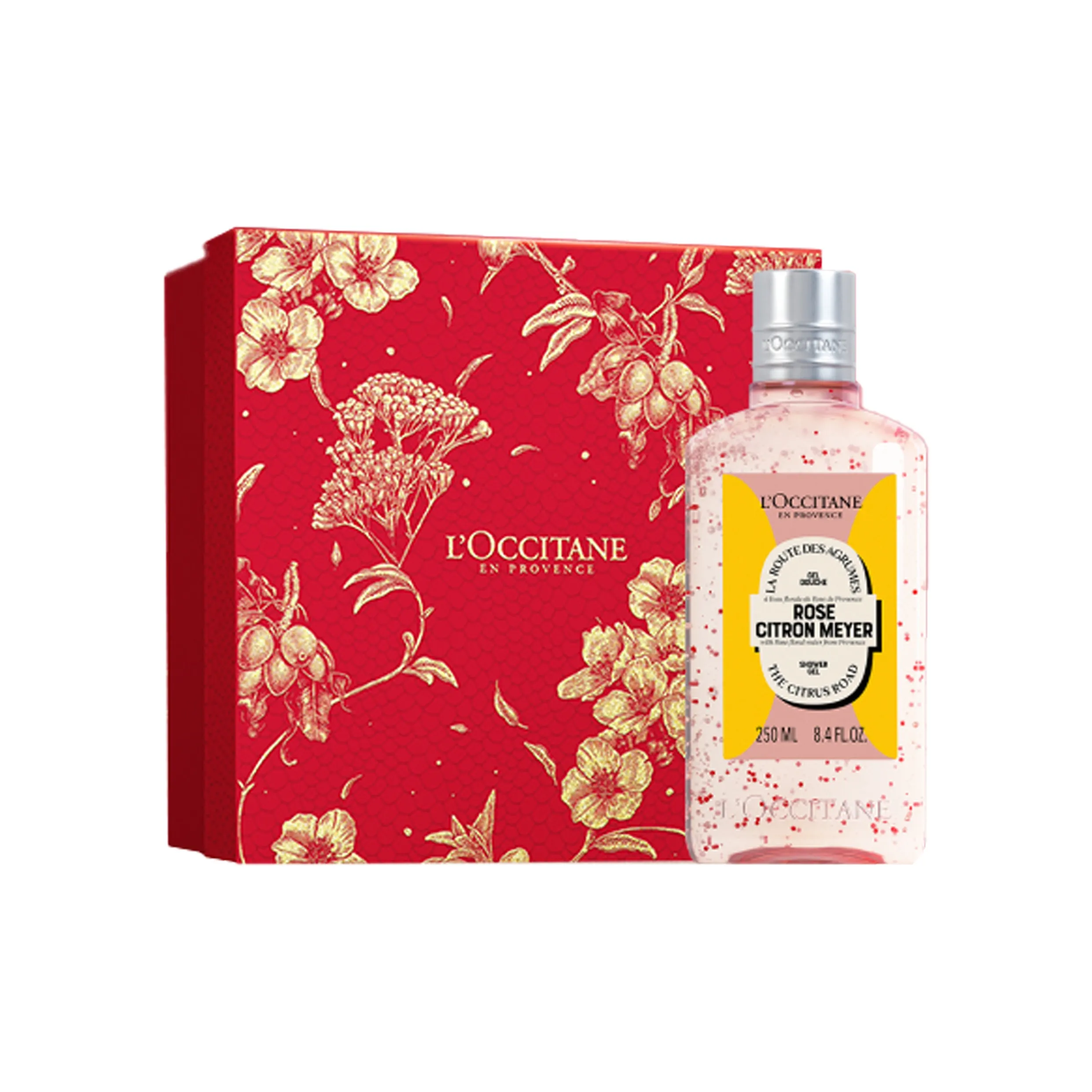 L'OCCITANE Новый год Ограниченный Розовый Дикий Лимон Fragrance Bath Гель Увлажняющий 250 мл