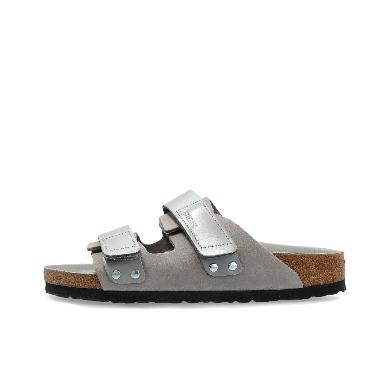 Биркенсток Uji Резиновая подошва противоскользящие слипоны Женские Серебряные Серые