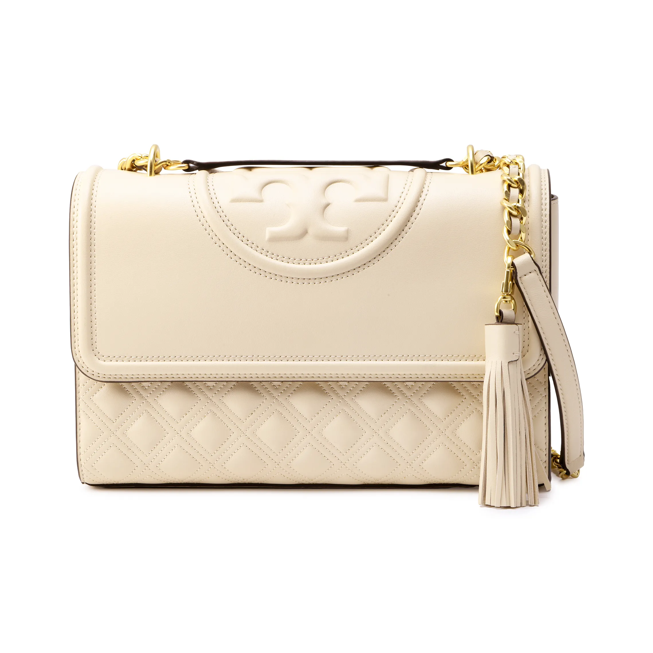 TORY BURCH Fleming Convertible Shoulder Bag New Cream
