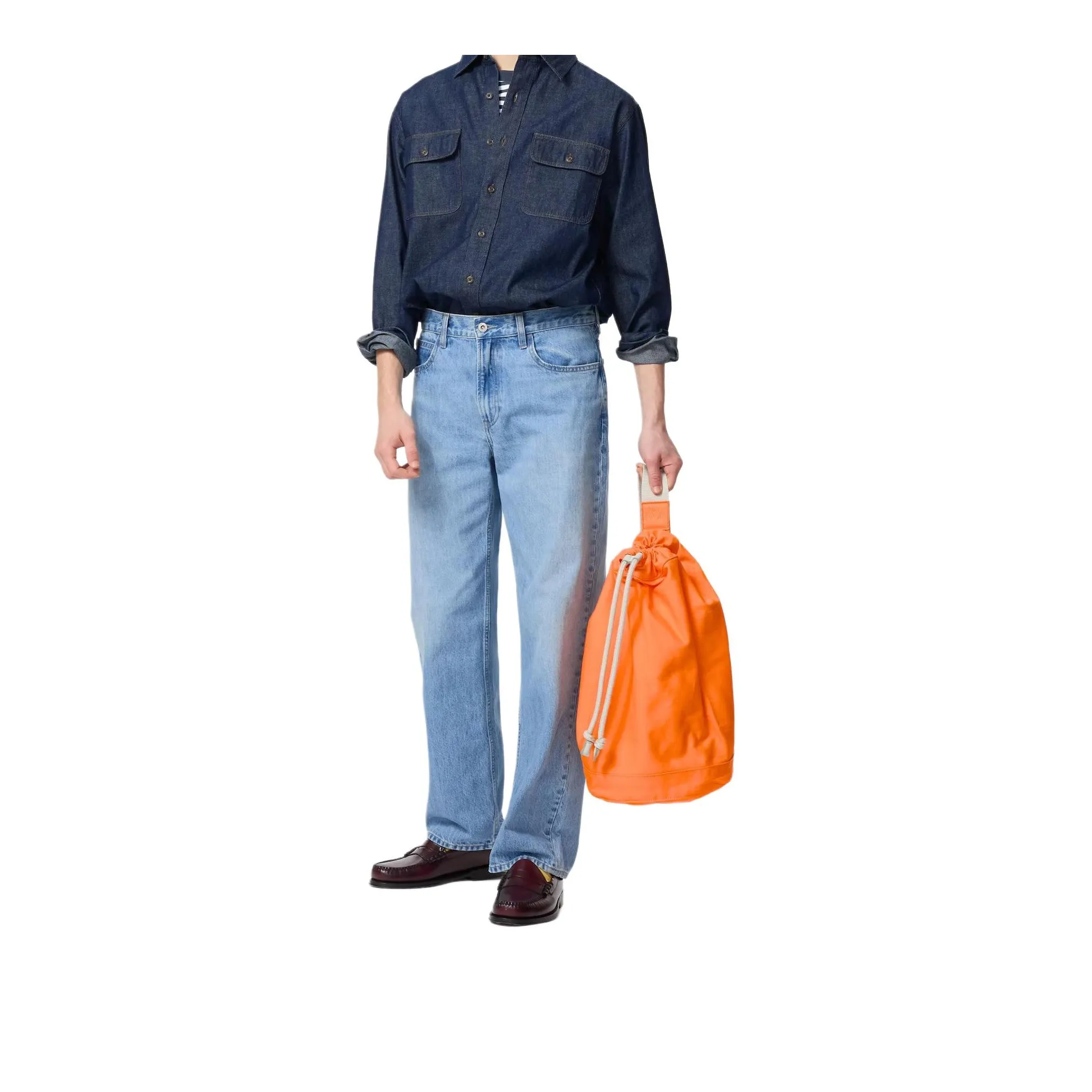 Jw Anderson X UNIQLO Jeans Men Light Blue