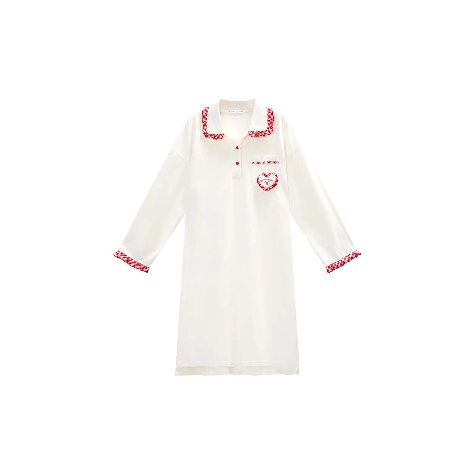 GUKOO x Hello Kitty Nightgown Women's Pearl White