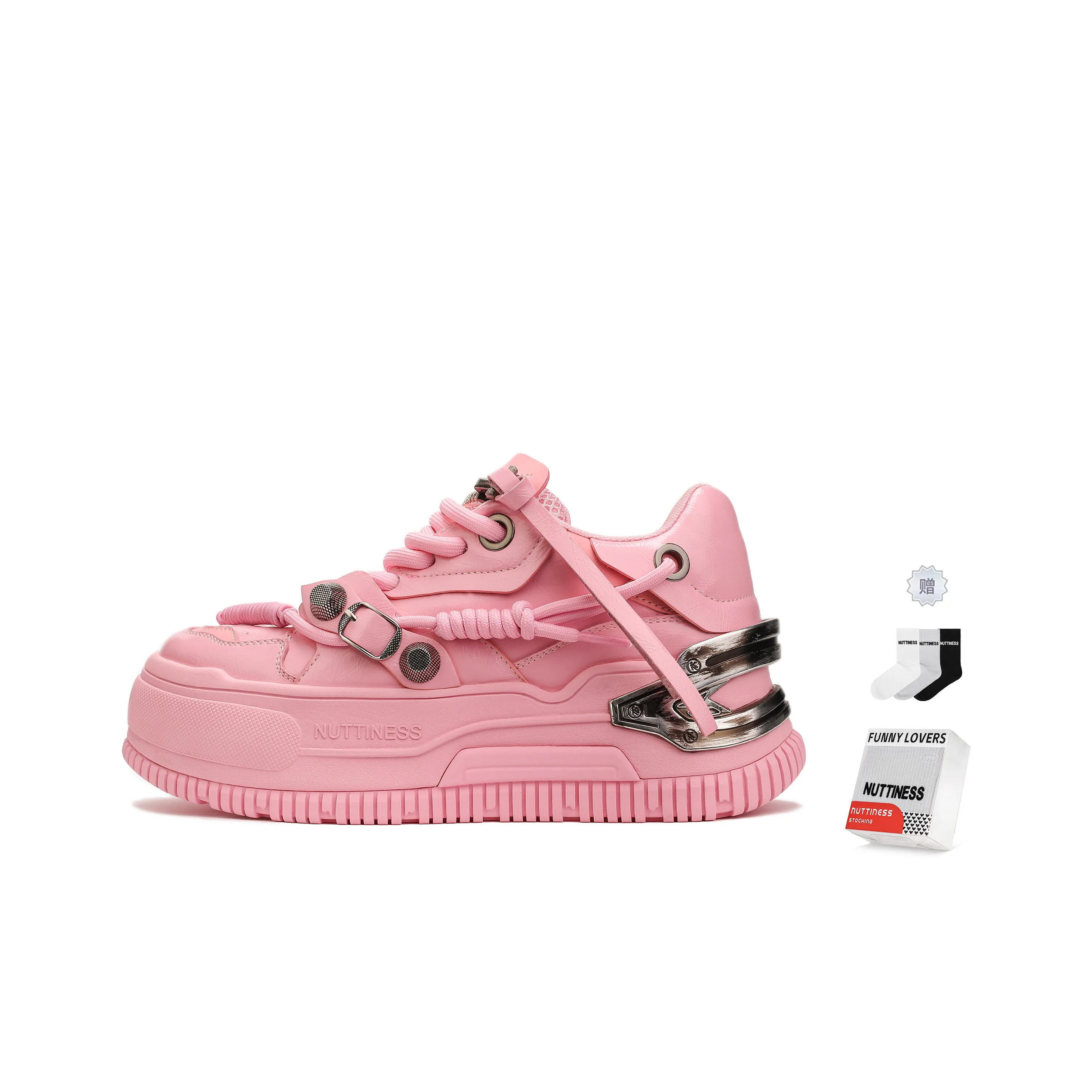NUTTINESS Оригинальный дизайн Unrestrained Коллекция Стильные Скейтбординги Унисекс Неоновый розовый