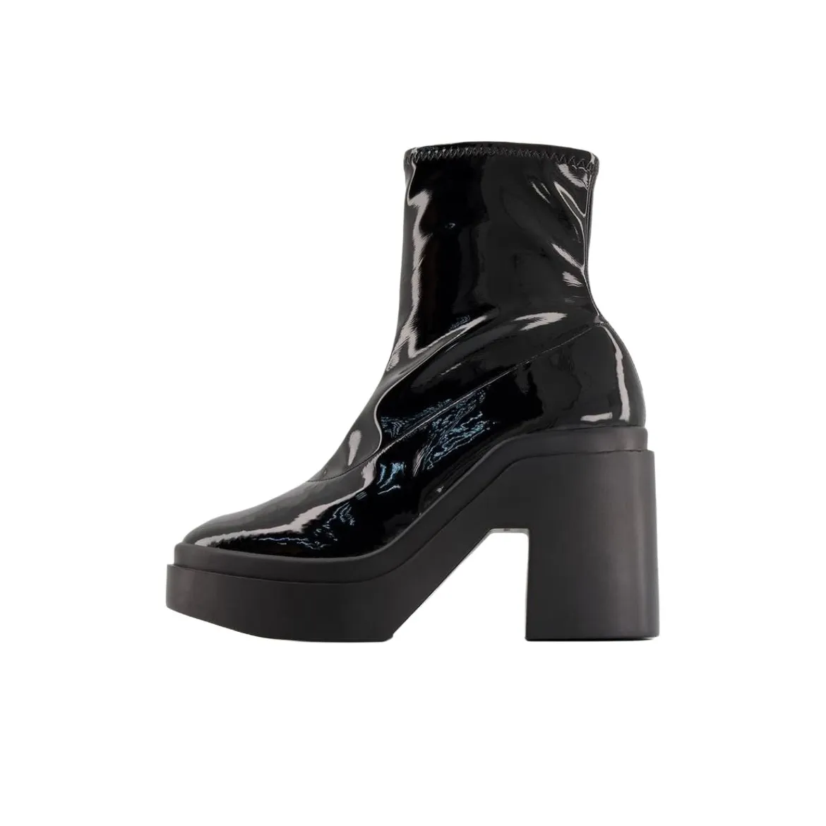 CLERGERIE Nina 100mm Patent Ankle Boots Women's