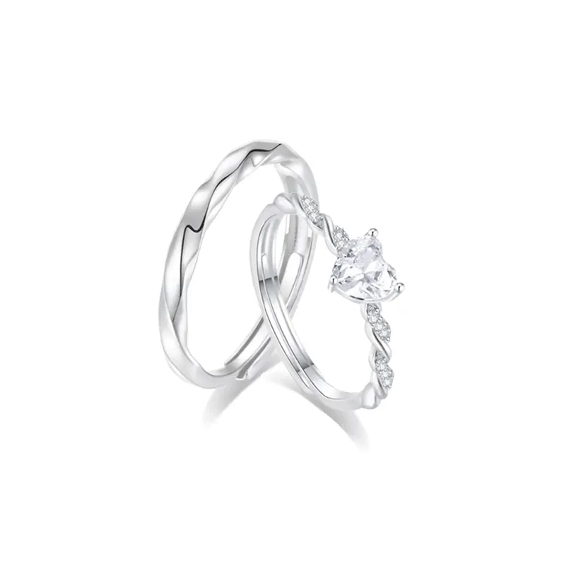 Zheng Tai Fook Кольца с кубическим цирконием Унисекс