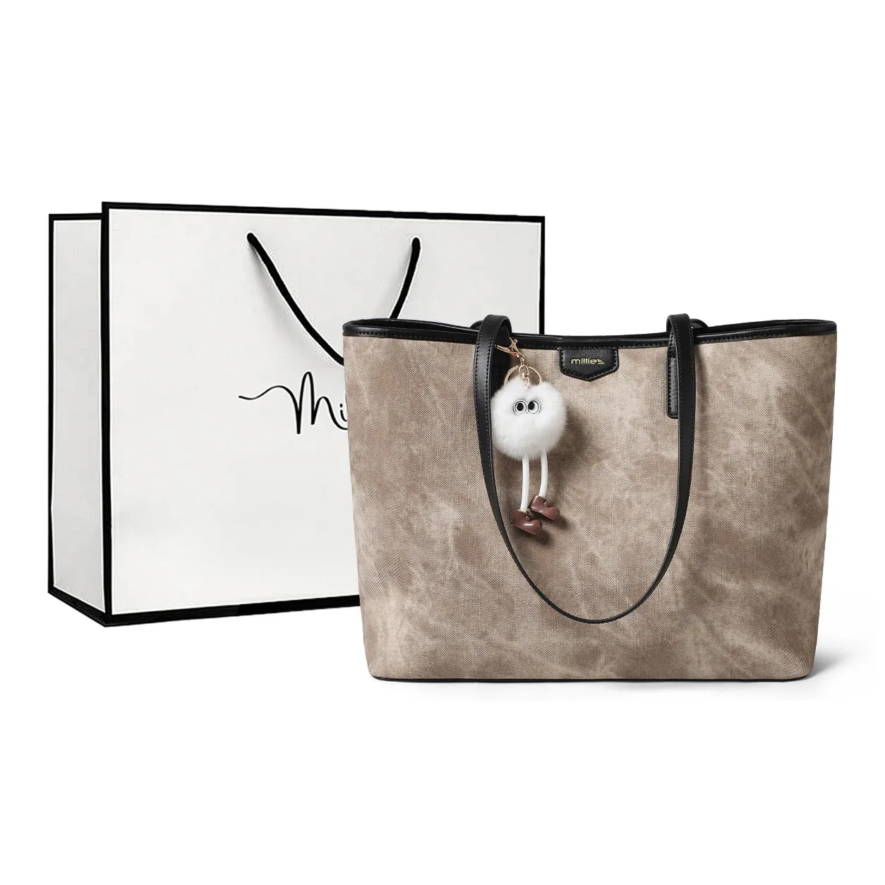 MILLIE'S Сумка-тоут из синтетической кожи сумка через плечо женская хаки