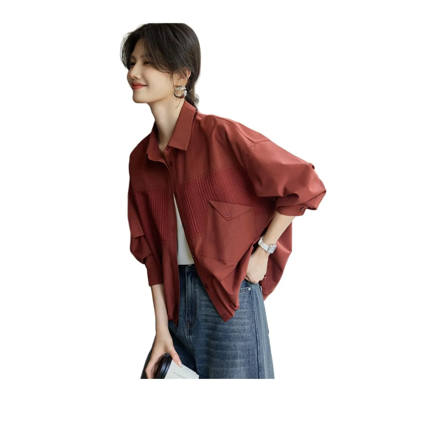XWI Shirts Women's Brick Red