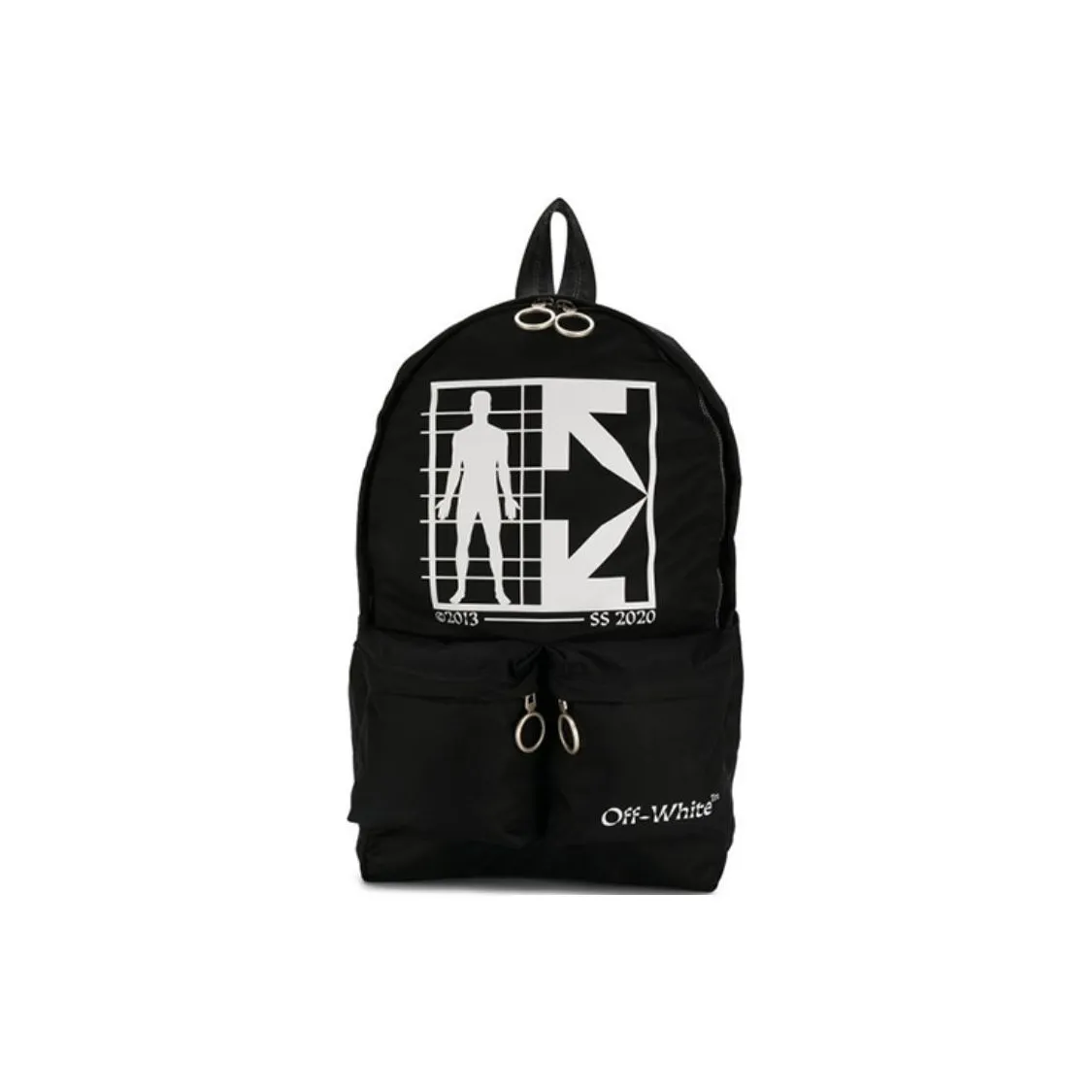 OFF-WHITE Polyester Backpack Men's Black