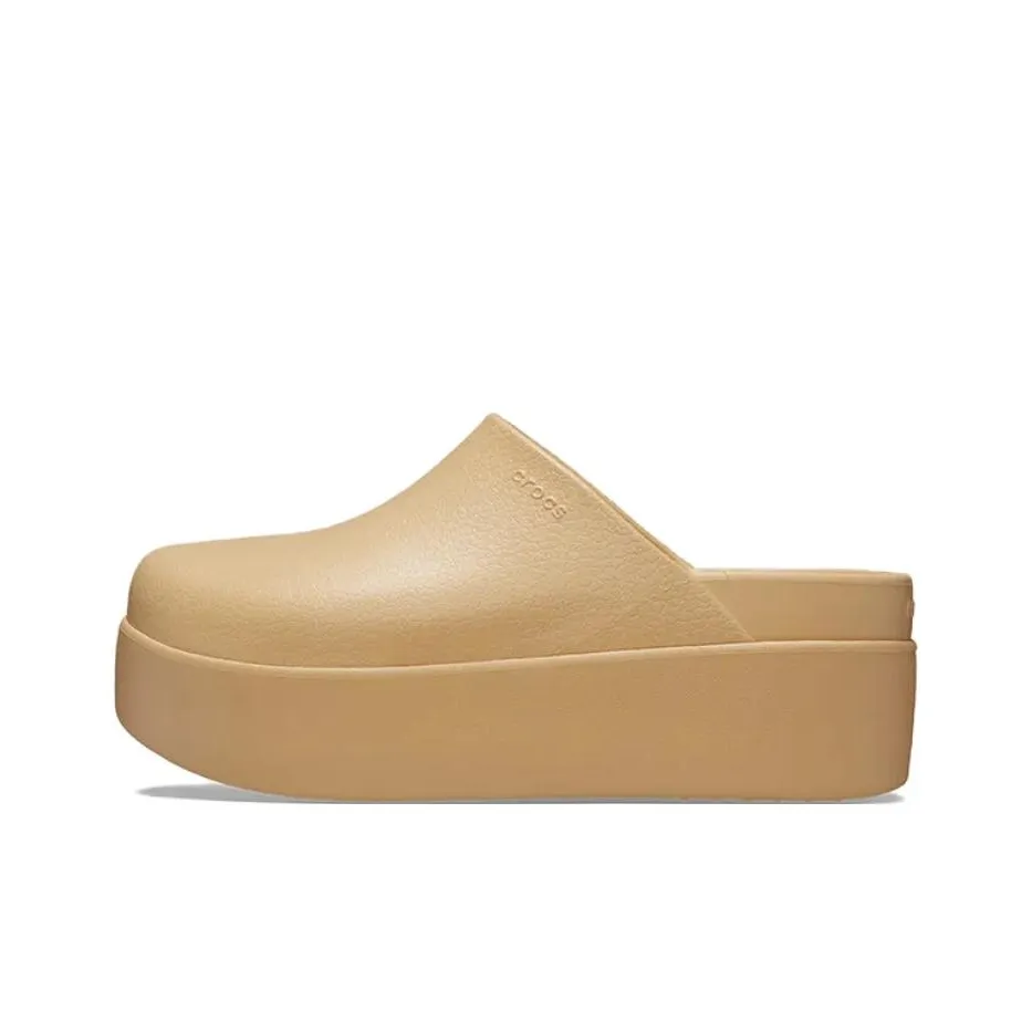 Crocs ЭВА Устойчивые к истиранию Домашние тапочки Женские Пшеница Золотой