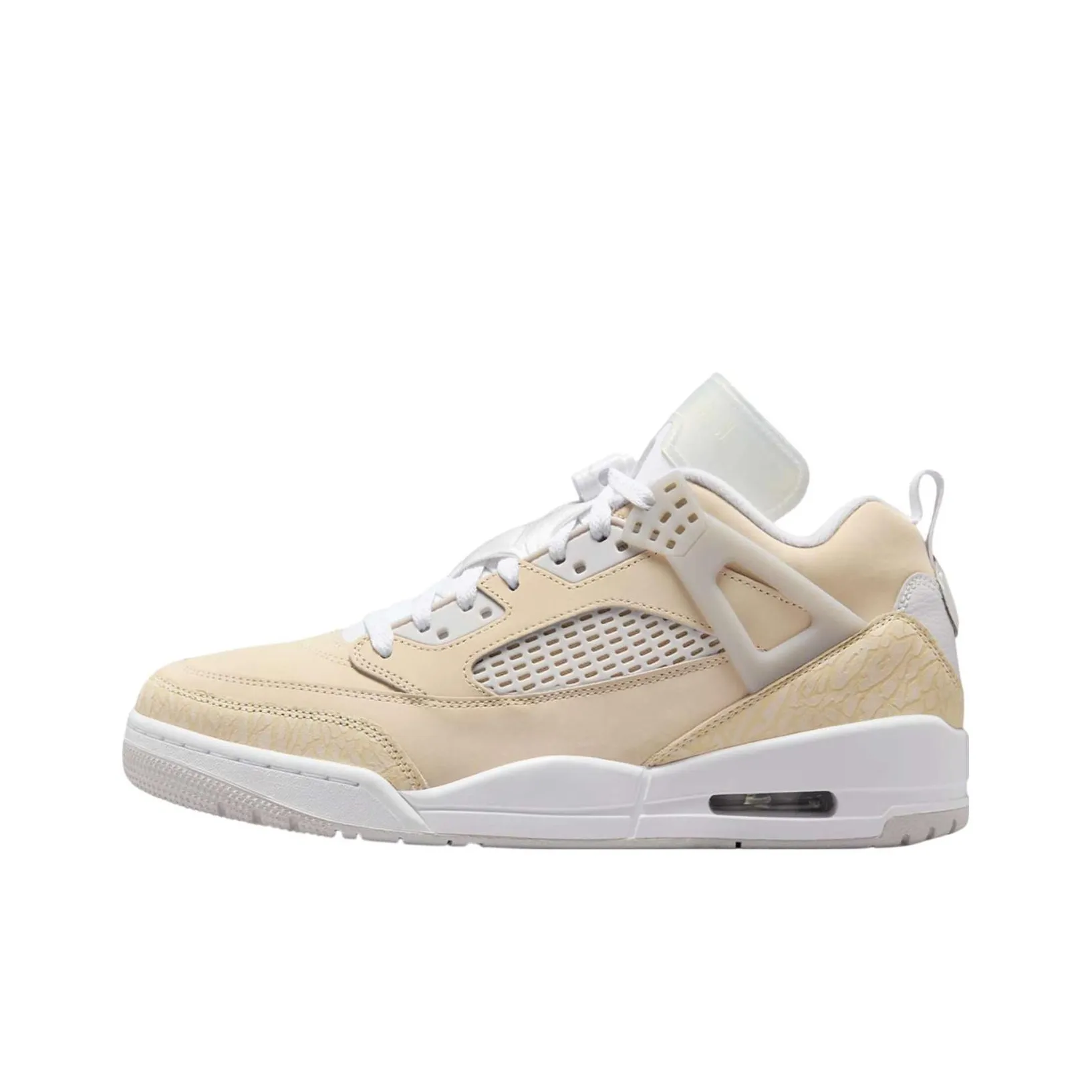 Jordan Spizike Anti Slip Wear Resistant Low Top Vintage Basketball Shoes Unisex Tan