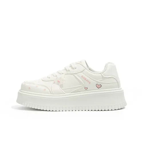 Babaya Кроссовки для скейтбординга Low Top Бело-розовые Женские