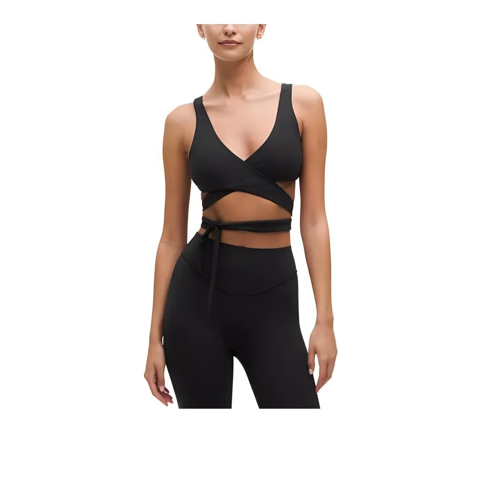 Lululemon Wrap-FrontNulu™ Tie Bra Light Support A/B Cup Sports Underwear Women's