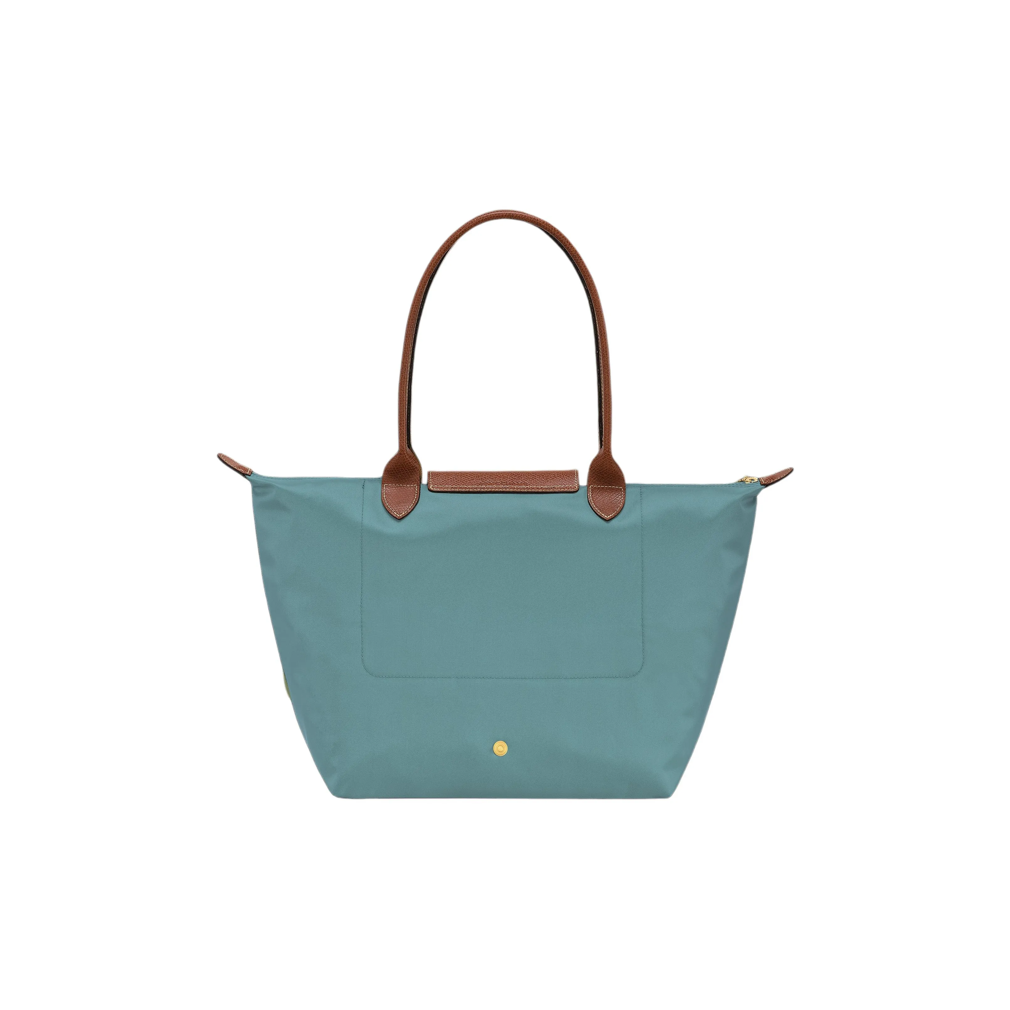 LONGCHAMP Нейлоновая сумка через плечо большая женская светло-зеленая и серая