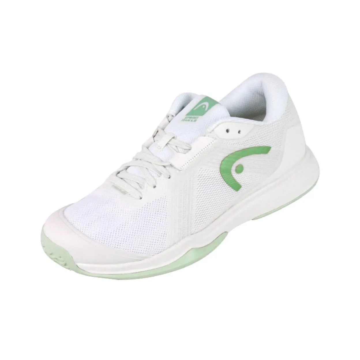 HEAD Амортизация Противоскользящие Устойчивые к истиранию Дышащий верх Низкие кроссовки для тенниса Женские Белые Зеленые