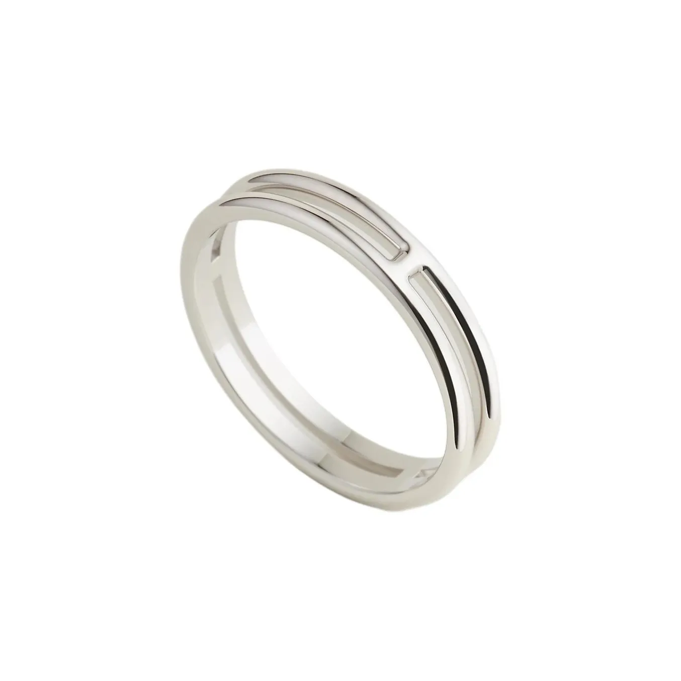 HERMES White Gold Rings Unisex White Gold